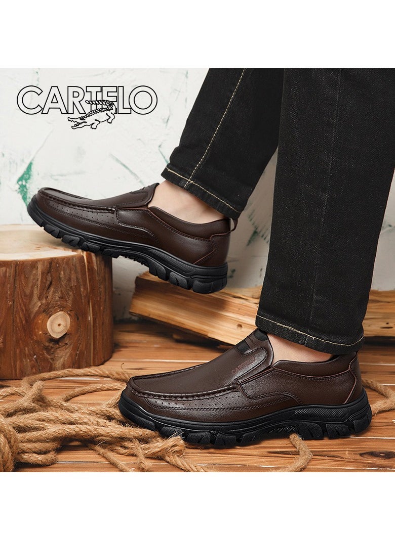 New CARTELO Comfortable Soft Soled Leather Shoes