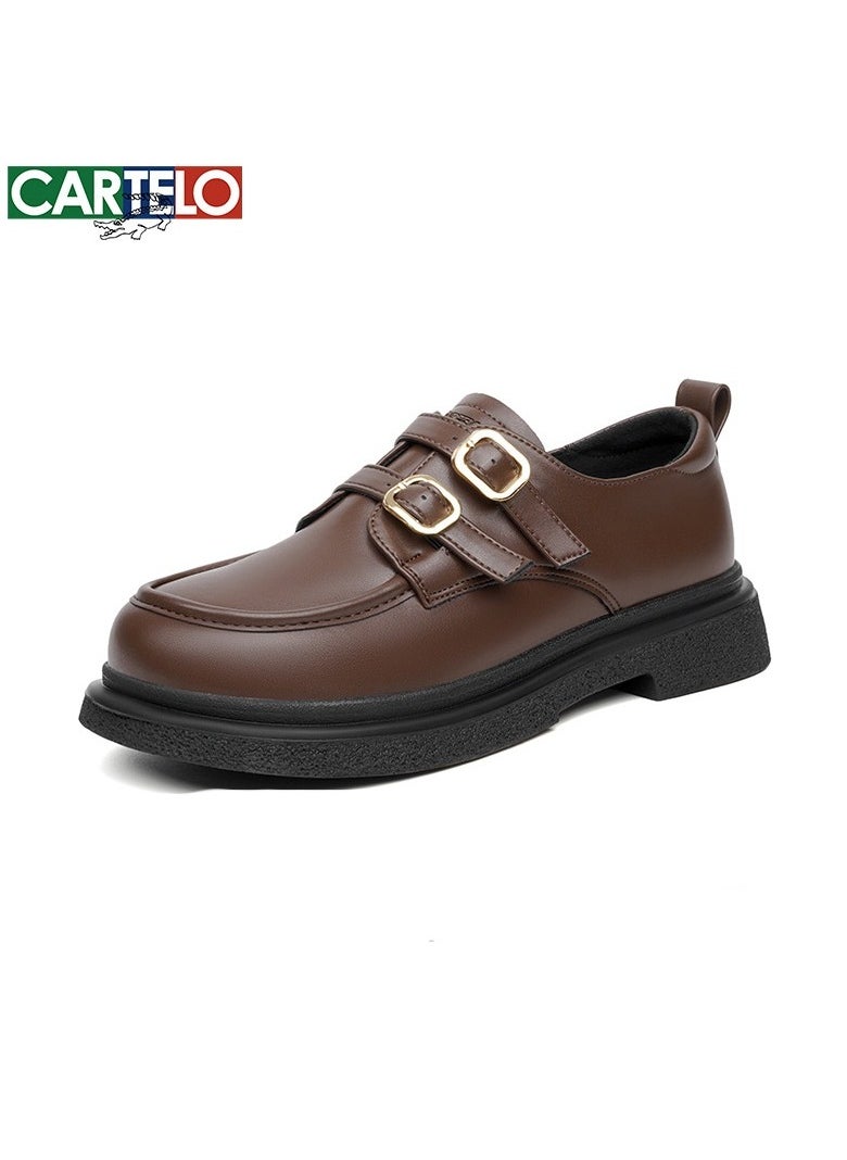 New CARTELO Comfortable Soft Soled Leather Shoes