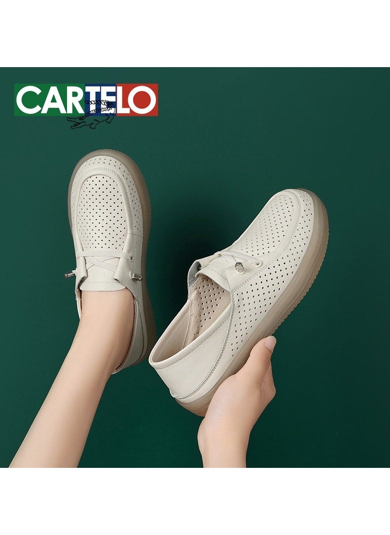 New CARTELO Comfortable Soft Soled Leather Shoes