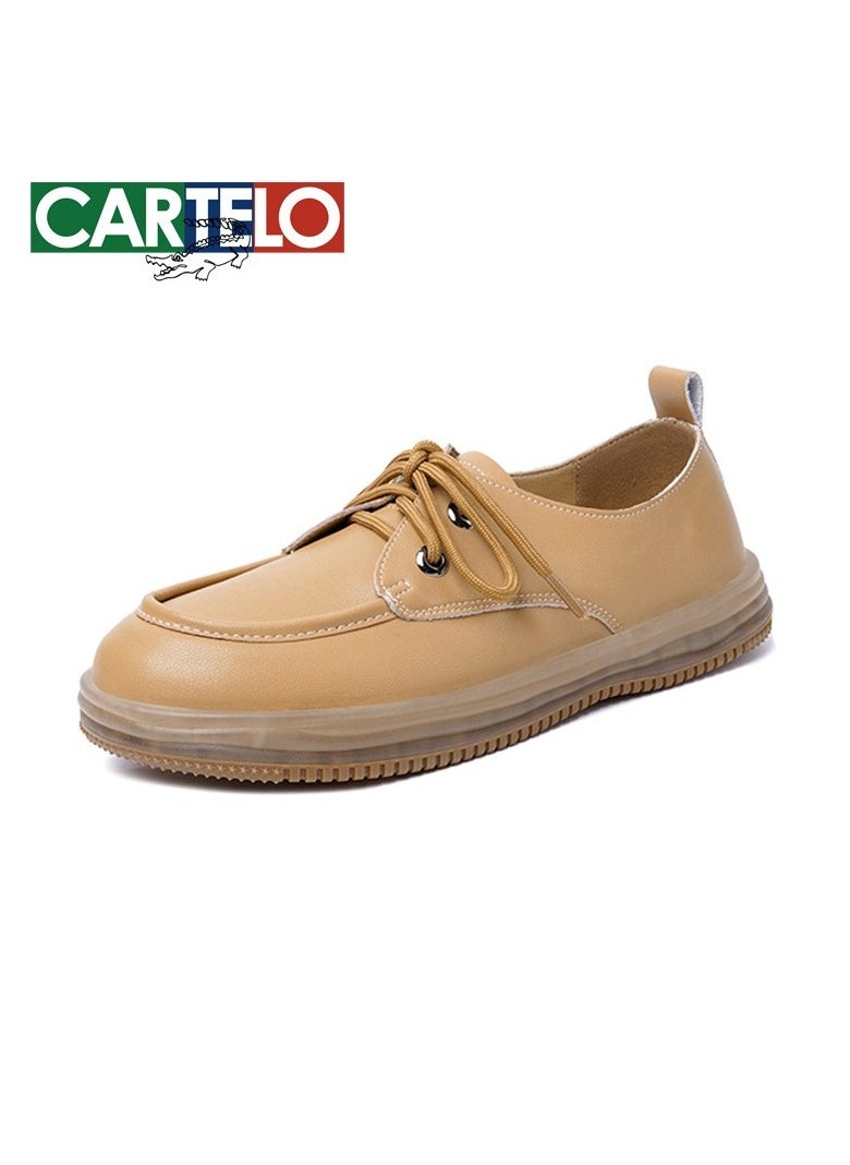 New CARTELO Comfortable Soft Soled Leather Shoes