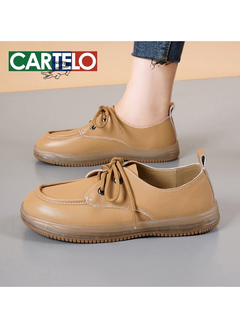 New CARTELO Comfortable Soft Soled Leather Shoes