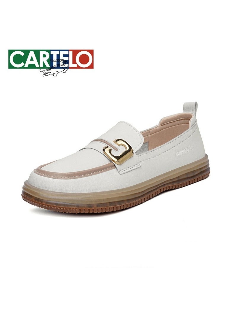 New CARTELO Comfortable Soft Soled Leather Shoes