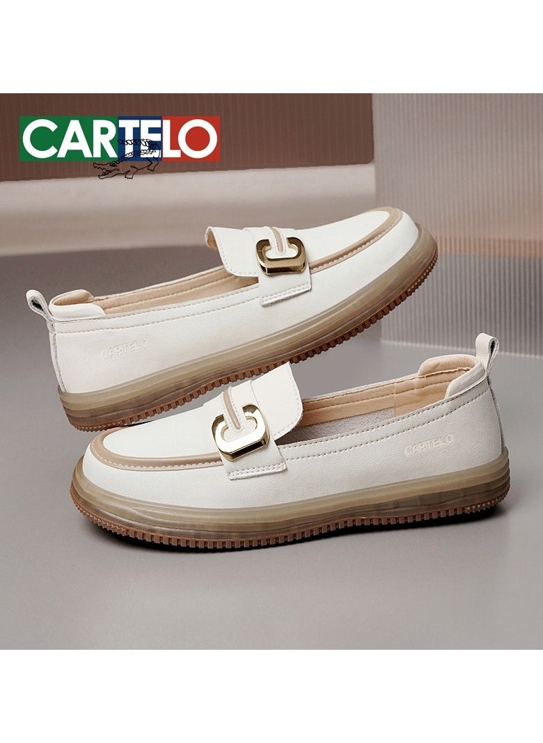 New CARTELO Comfortable Soft Soled Leather Shoes