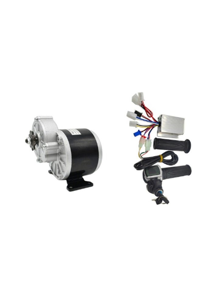 DC Motor with Gear Brushed 24V 250W controller gas butterfly kit Colour:Colourful