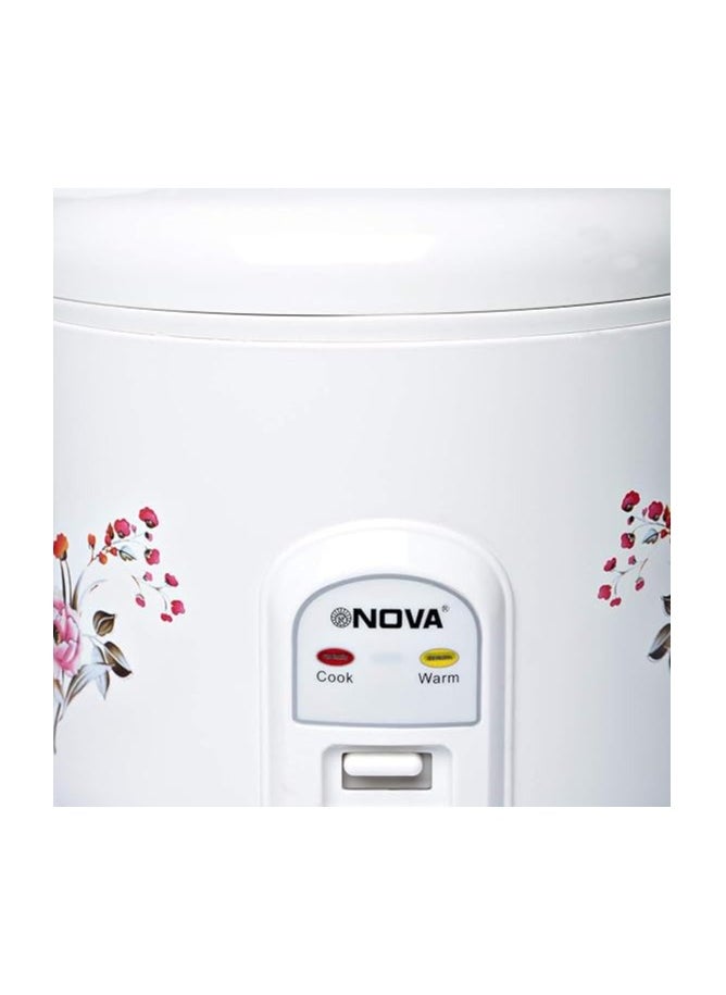 Nova 1.8 Liter Deluxe Rice Cooker With Steamer, White - NRC980CT2