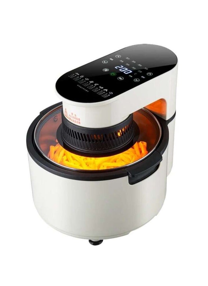 6.5L Air Fryer, Oil less Cooking Air Fryer Electric Oven with Large Capacity Non-Stick Basket Visible Cooking Lid, Touch Control, Different Customizable Cooking Fryer