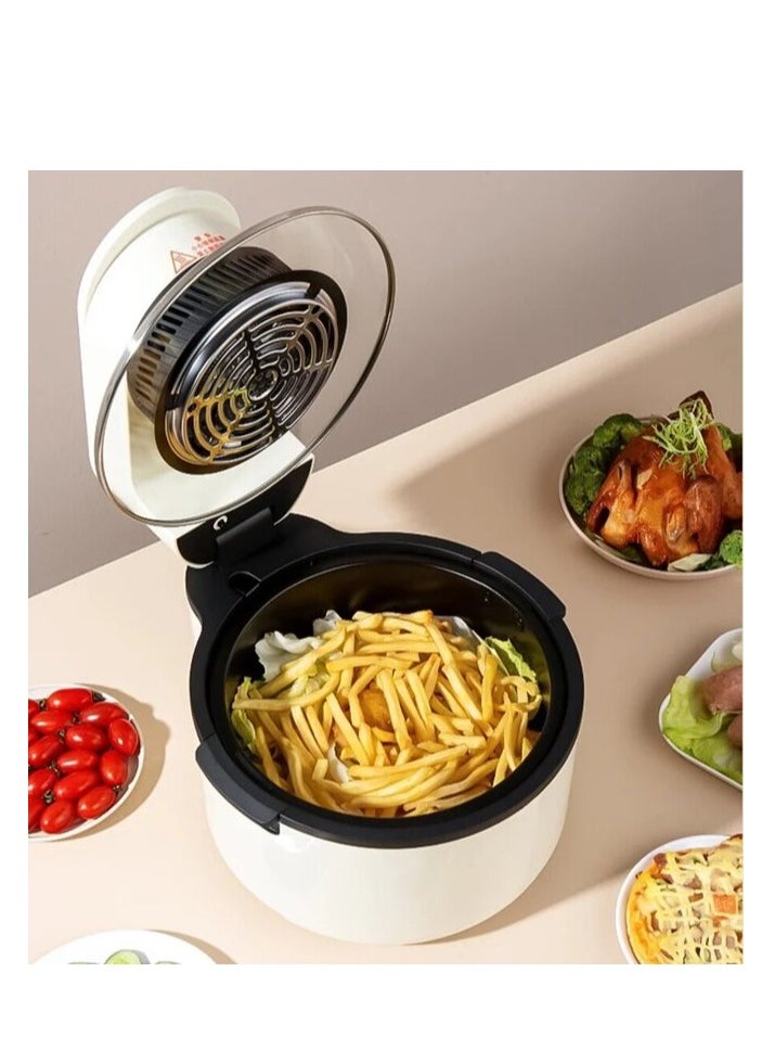 6.5L Air Fryer, Oil less Cooking Air Fryer Electric Oven with Large Capacity Non-Stick Basket Visible Cooking Lid, Touch Control, Different Customizable Cooking Fryer