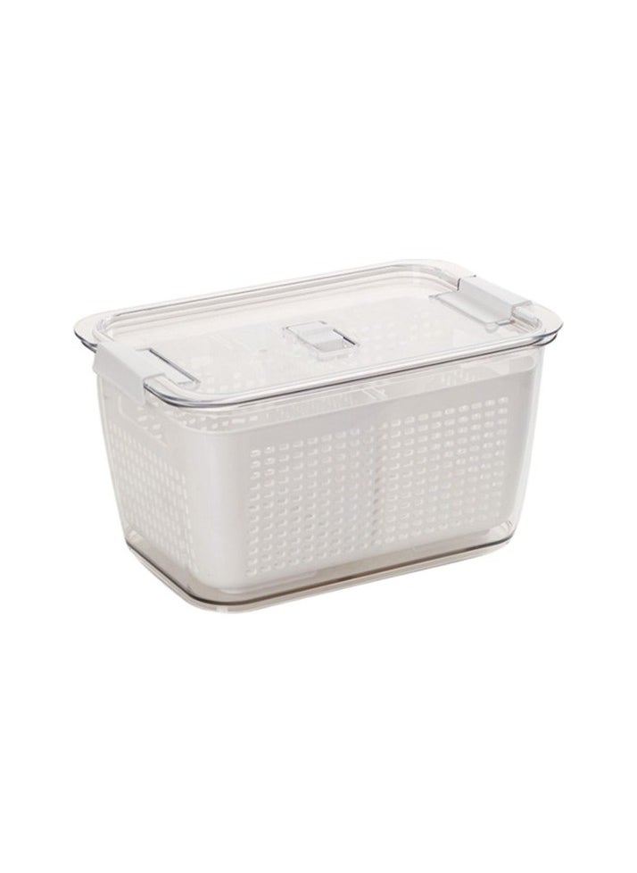 Discharge Basket Fresh Holder Food Sections Refrigerator Boxes White