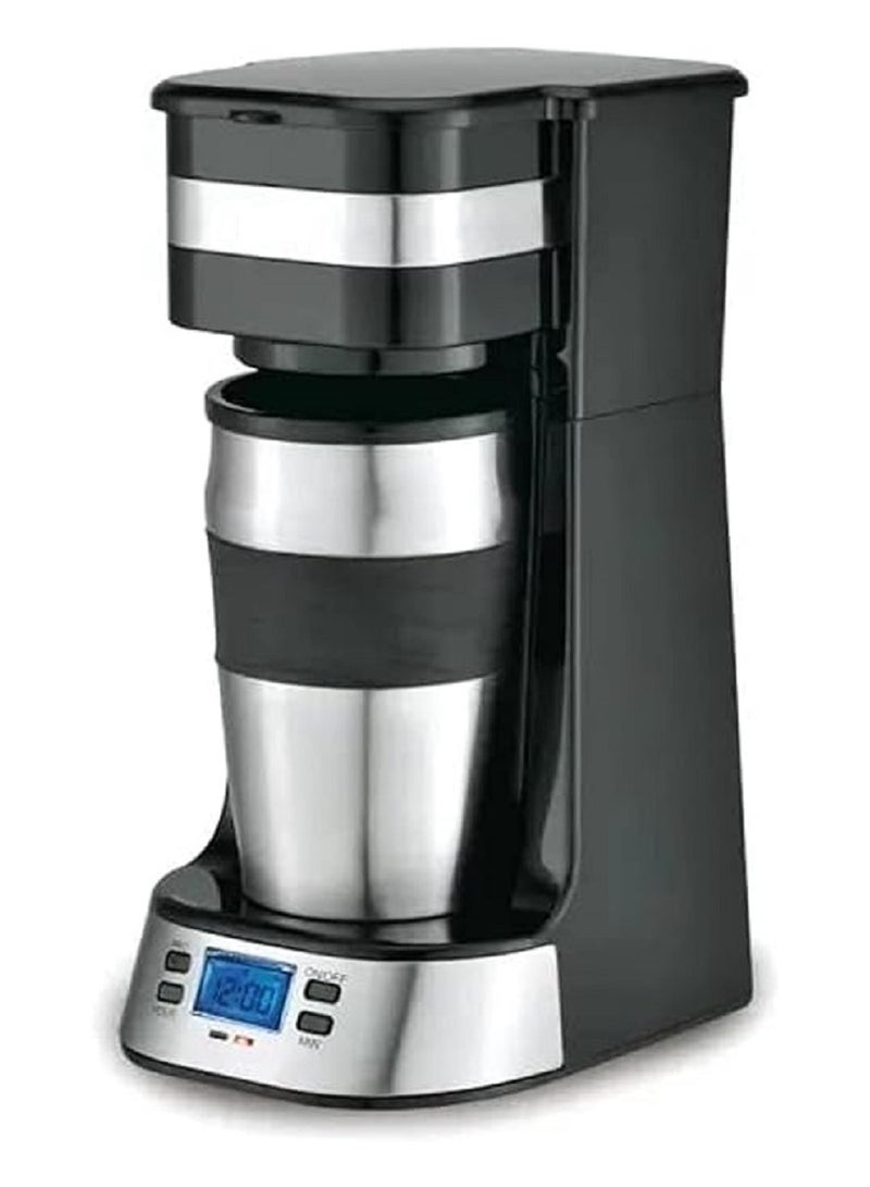 Automatic  Filter Coffee Maker With LCD/Timer+Travel Mug(SF-3566) 0.42 L 650 W SF-3566 black