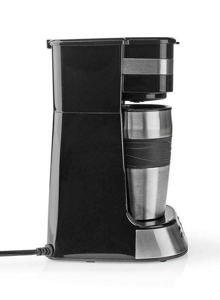 Automatic  Filter Coffee Maker With LCD/Timer+Travel Mug(SF-3566) 0.42 L 650 W SF-3566 black