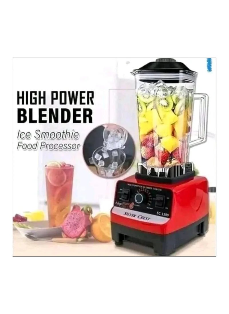 Heavy Duty Commercial Grade Electric Mixer Blender with 15 Timer Speed 4500W 2.5 Liter