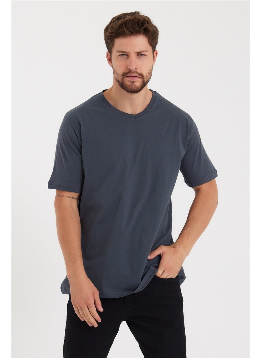 Cool Style Men's V Neck Slim Fit T-SHIRT-VYKTSR31S