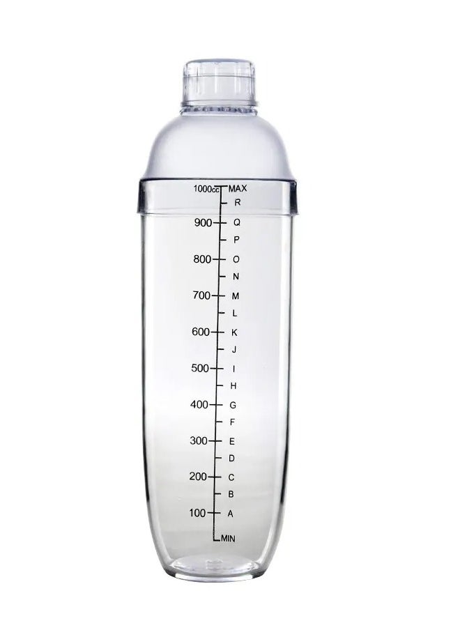 1000cc Plastic Cocktail Shaker Scale Cup