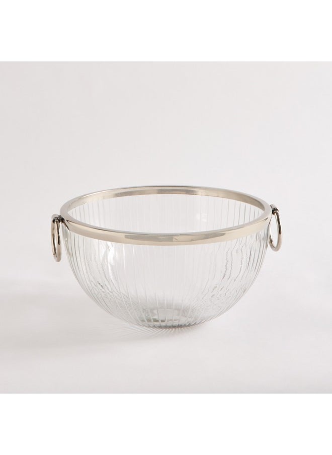 Oriental Glass Bowl with Handles 26 x 13.5 x 26 cm