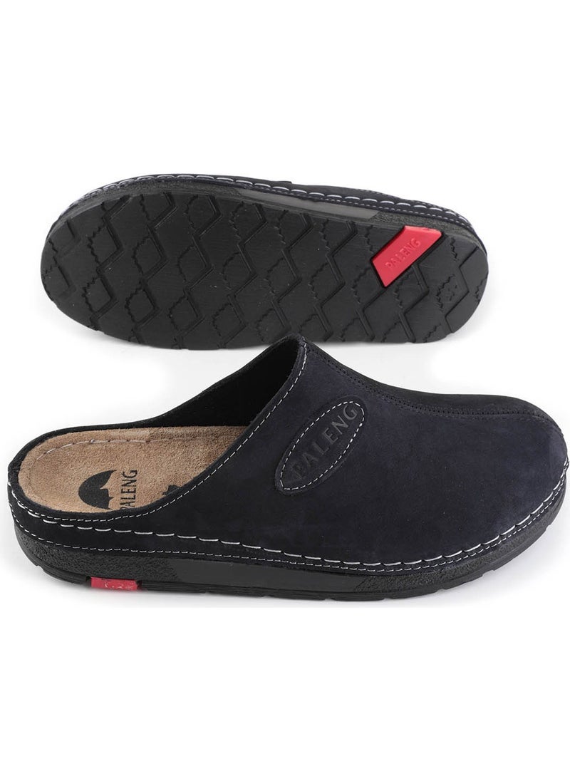 Paleng Winter Leather Men's Slippers