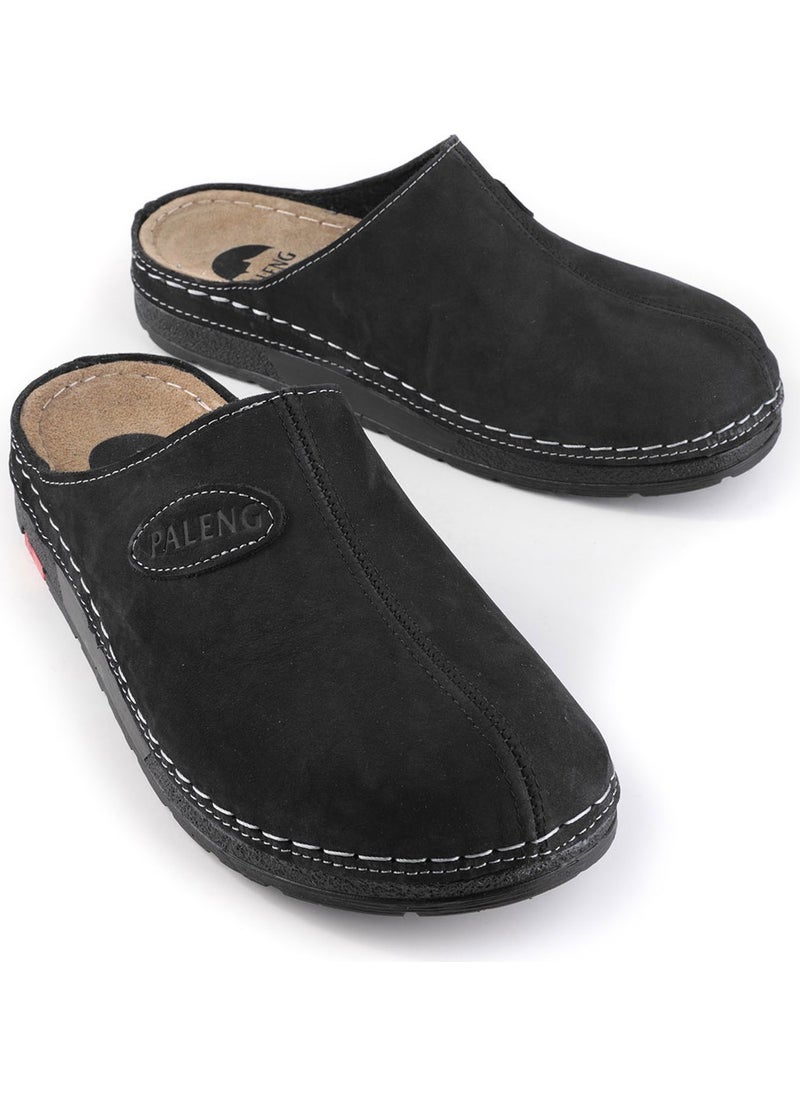 Paleng Winter Leather Men's Slippers