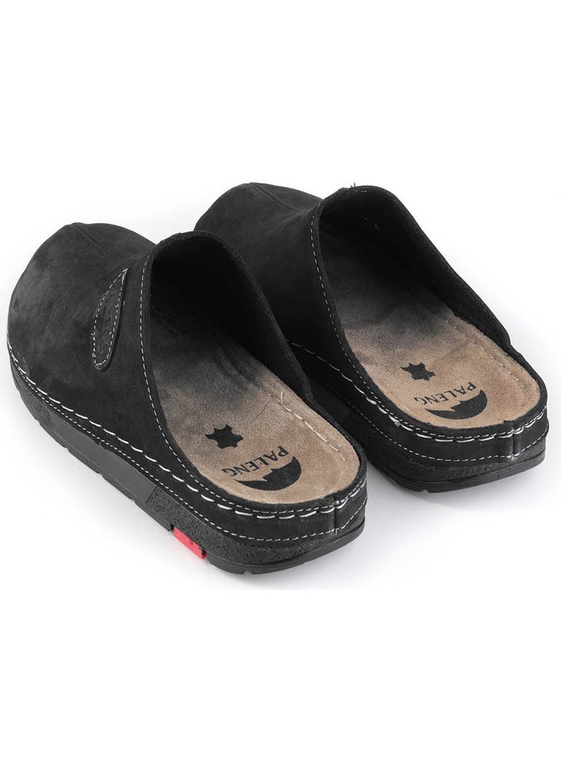 Paleng Winter Leather Men's Slippers