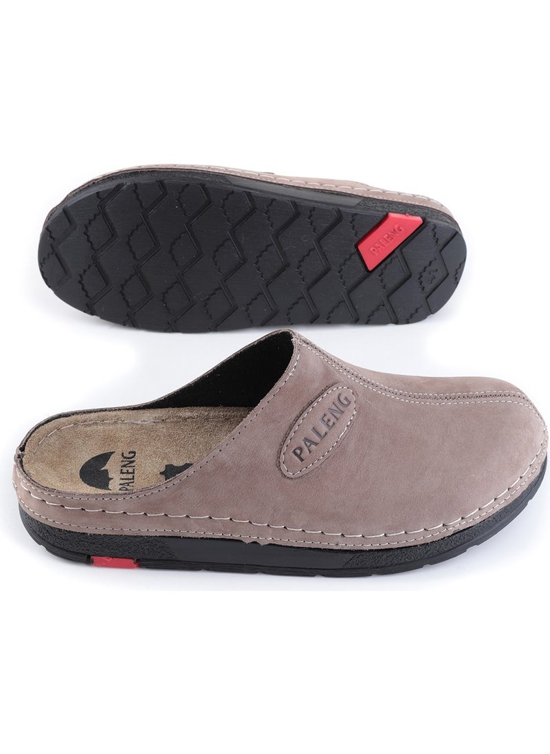 Paleng Winter Leather Men's Slippers