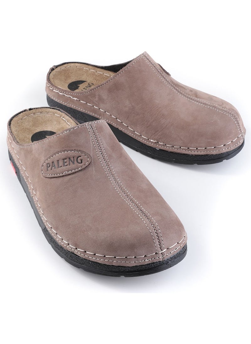 Paleng Winter Leather Men's Slippers