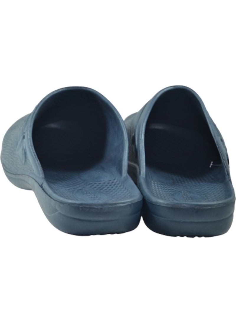 05843 Eva Sole Closed Men's Slippers - - 05843 - Navy Blue - 41