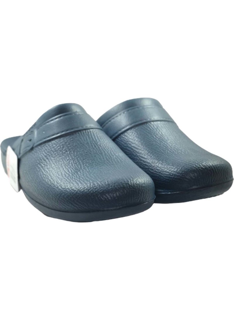 05843 Eva Sole Closed Men's Slippers - - 05843 - Navy Blue - 41