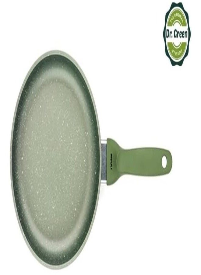 Risoli 20cm Dr. Green Fry Pan – Italian-Made Non-Stick Frying Pan with Triple Layer Greenstone Coating, Scratch-Resistant, PFOA and Nickel Free