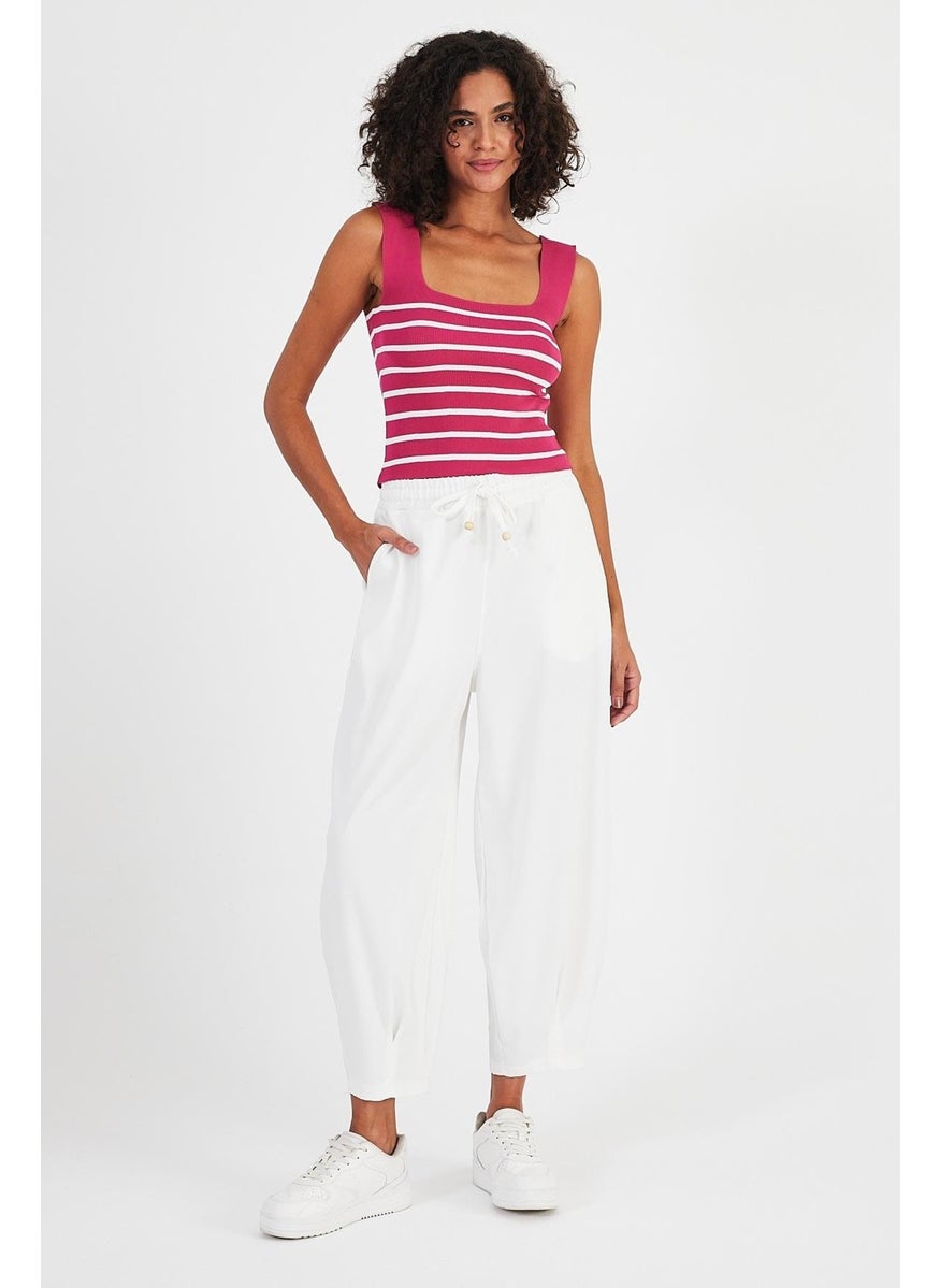 Alexandergardı Square Neck Striped Crop ATHLET (A92341-S)