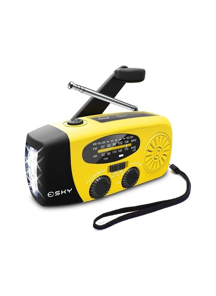 Portable Emergency Weather Radio Colour:Yellow Colour:Blue