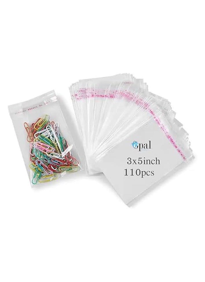 plastic bags clear Small and large size re-sealable Self-Adhesive for packaging,organizing and storage for food,samples,jewelry,gifts,snacks,baked goods and candy