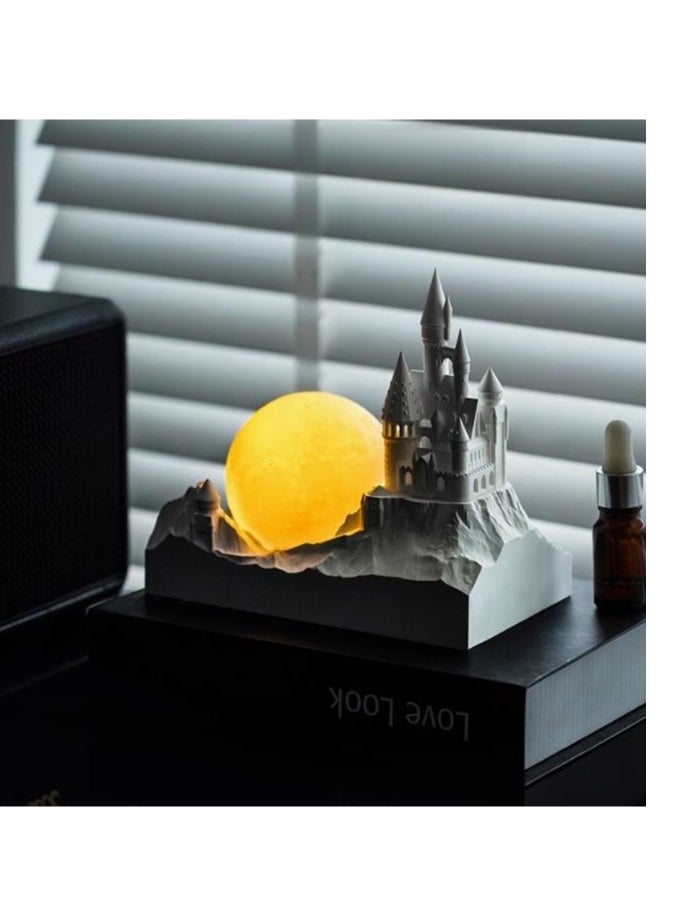 Reserved White Moonlight Castle Moon Night Light Expanded Stone Platform Light Aromatherapy Atmosphere Light Best Friend Wedding Birthday Gift