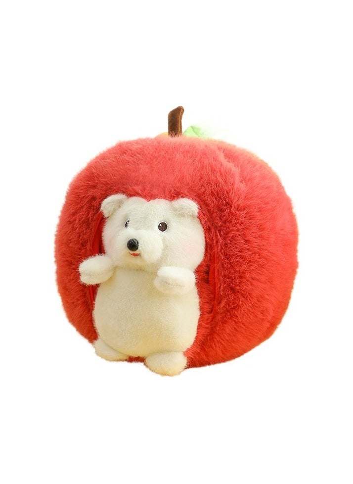 Apple hedgehog baby plush toy removable hedgehog baby Sizes:35cm Color / Character:Colourful