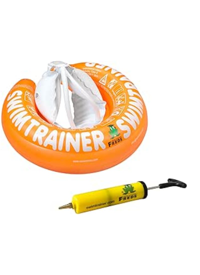 Freds Swim Academy Orange Swim Tube & Yellow Hand Pump Set of 02