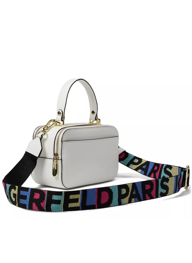 KARL LAGERFELD PARIS Simone Lunchbox Double Zip Crossbody