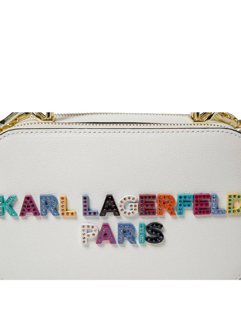 KARL LAGERFELD PARIS Simone Lunchbox Double Zip Crossbody