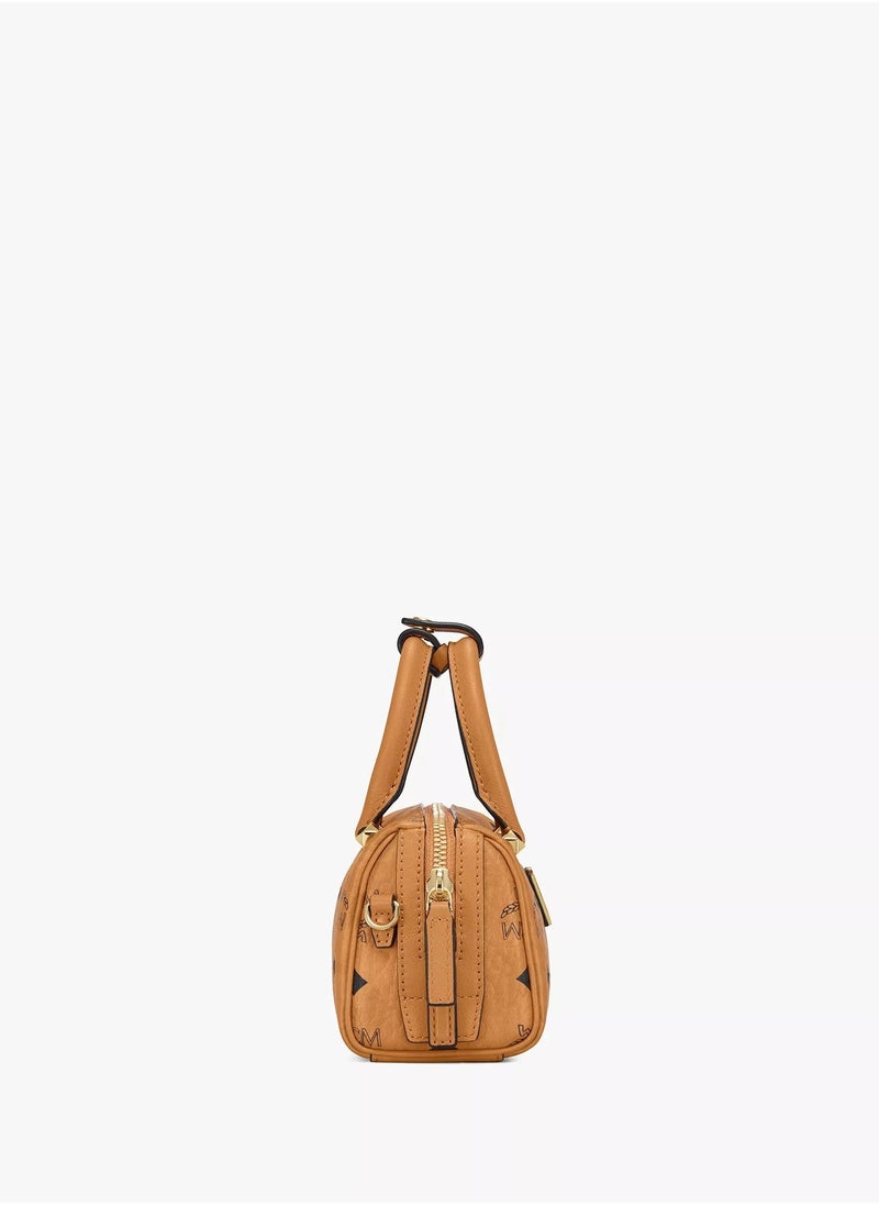 MCM Aren Boston Bag in Visetos Original