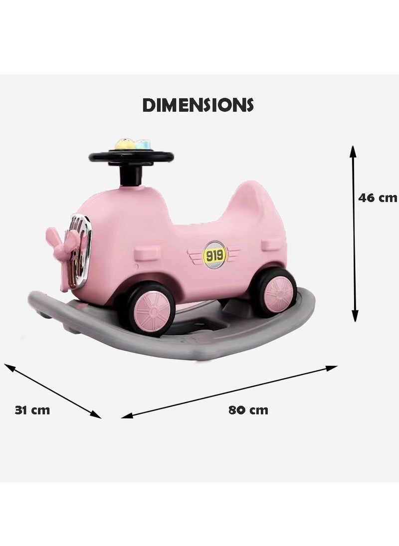 2 in 1 Kids Ride-On Car Balancing Car with Detachable Rocker