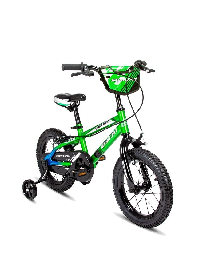 Spartan Street Racer Kids' Bike (14 in, Green Chrome)