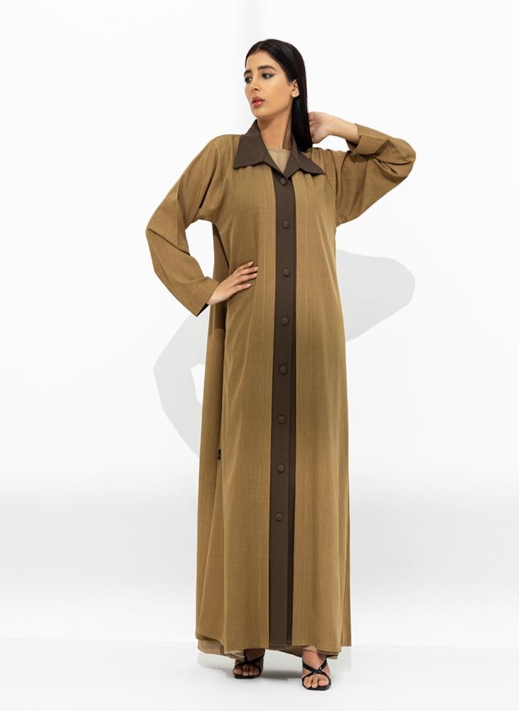 Front open abaya with sheila