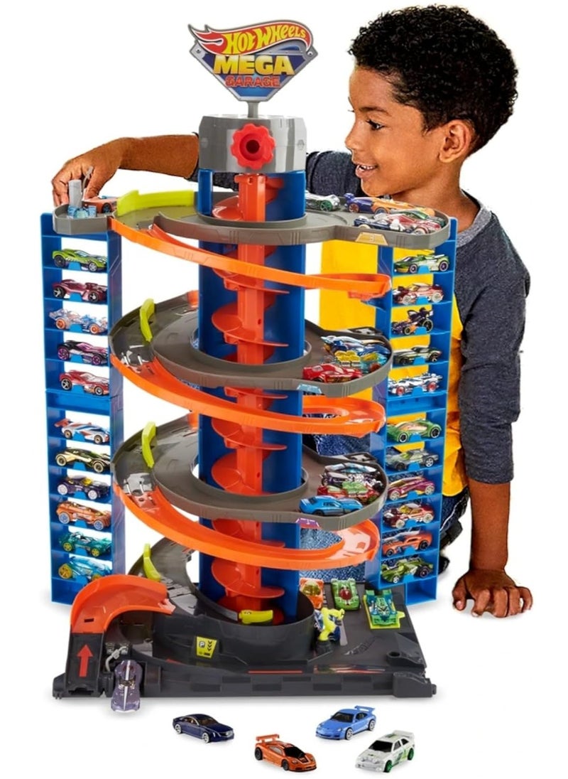 Hot Wheels City Mega Garage Playset with 1 Vehicle