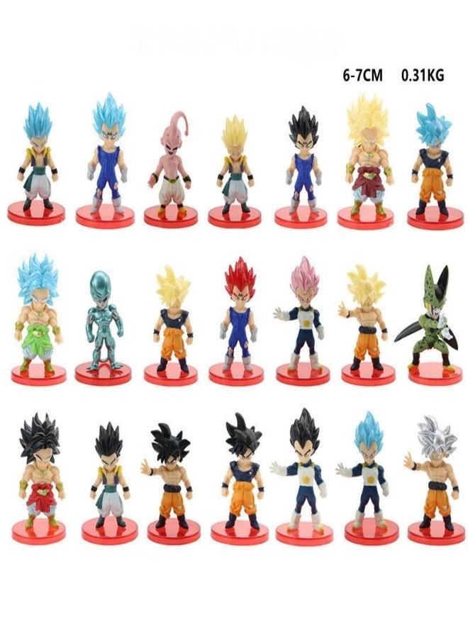 Cartoon animation dolls 21 Dragon Ball Saiyan mannequins