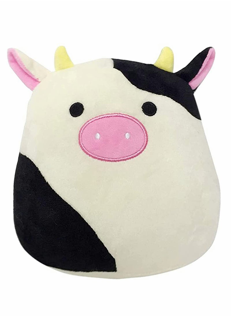 Pillow Black   Cow Plush Pillow, Cow Stuffed Animals, Pillows Cow Plushie Kawaii Cow Plush Stuffed Cow Pillow (20cm)