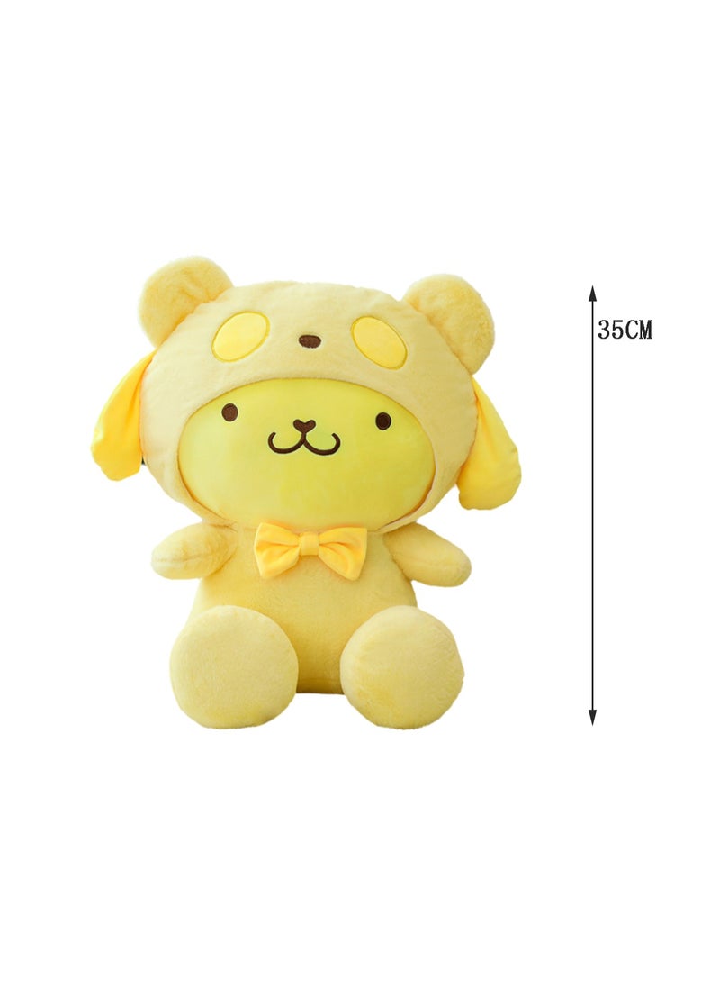 35 CM Yellow Cute Cartoon Plush Toy Soft Stuffed Doll For Girls And Boys All Ages Gift