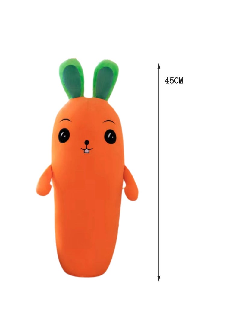 45 CM Cute Carrot Plush Toy Soft Stuffed Creativity Doll For Girls And Boys All Ages Gift