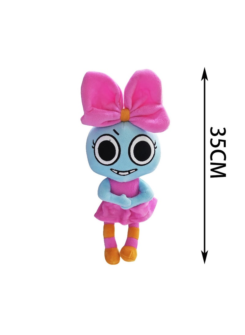 35cm Blue Pink Skirt Girl Doll Plush Toy Game Peripheral Doll Stuffed Doll Toy, Boy Girl Gift