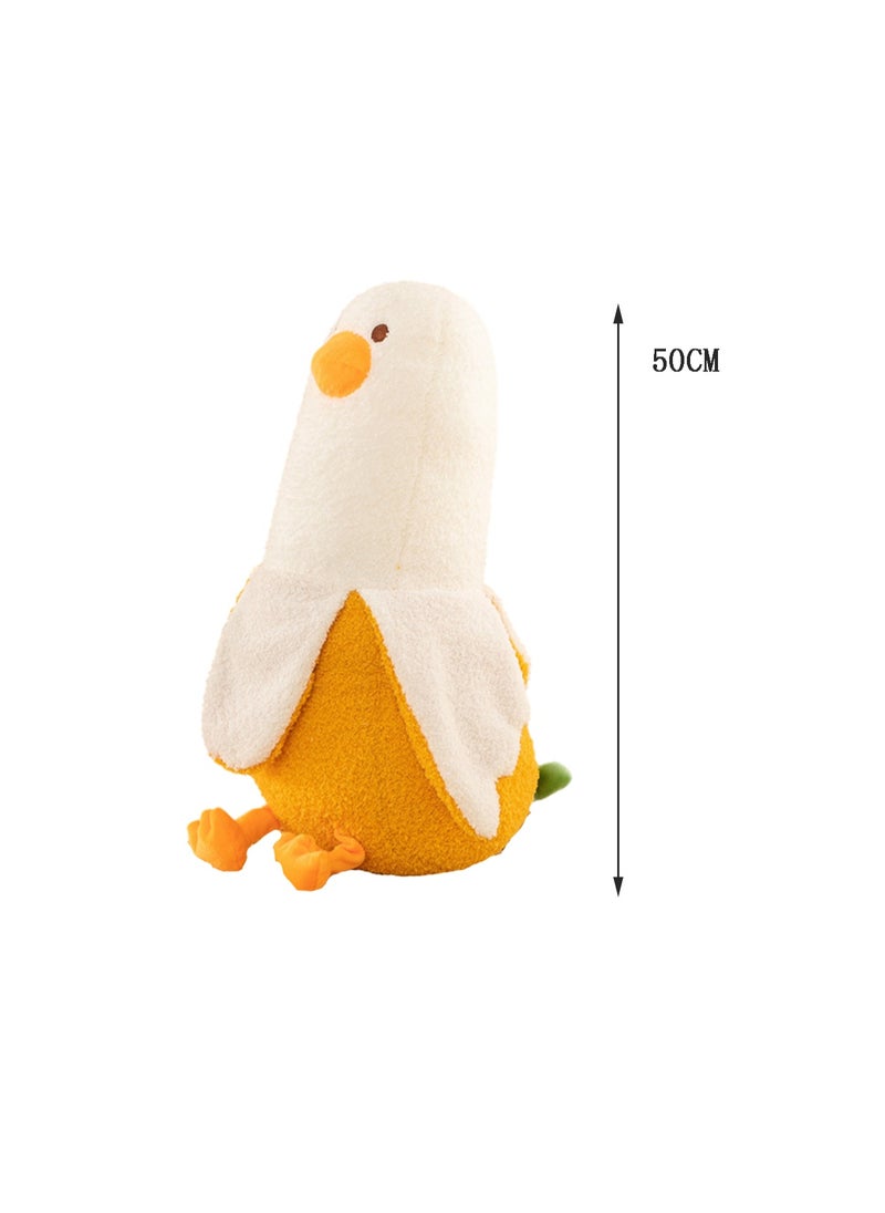 50 CM Creative Banana Duck Plush Toy Soft Stuffed Doll For Girls And Boys All Ages Gift