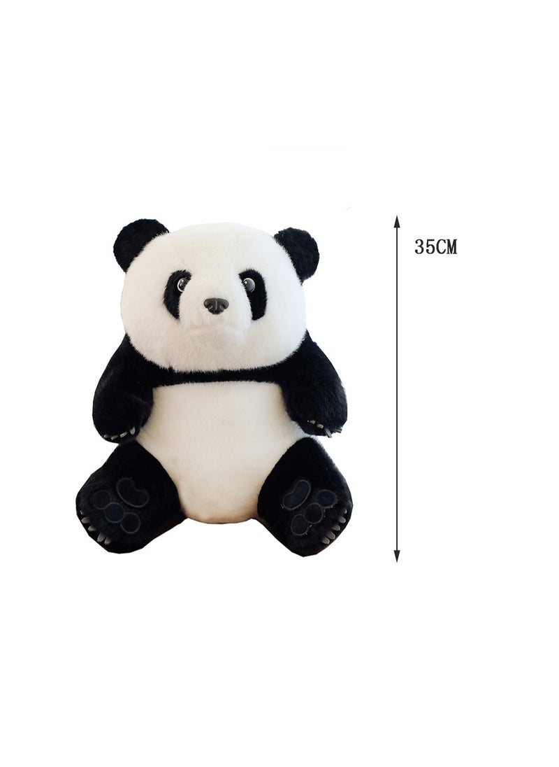 35 CM Cute Panda Plush Toy Soft Stuffed Simulation Doll For Girls And Boys All Ages Gift