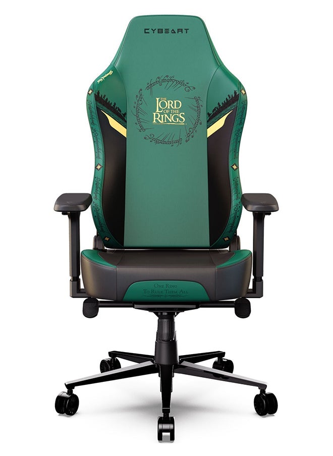 Lord of the Rings Gaming/Office Chair | 4D Armrest | Inbuilt Lumbar Support | glow in the Dark Supreme PU Leather, Ergonomic, Recline And Tilt With 5 Year Warranty