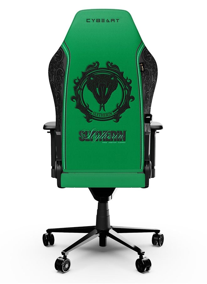 Slytherin Gaming/Office Chair - Harry Potter | 4D Armrest | Inbuilt Lumbar Support | Supreme PU Leather, Ergonomic, Recline And Tilt With 5 Year Warranty