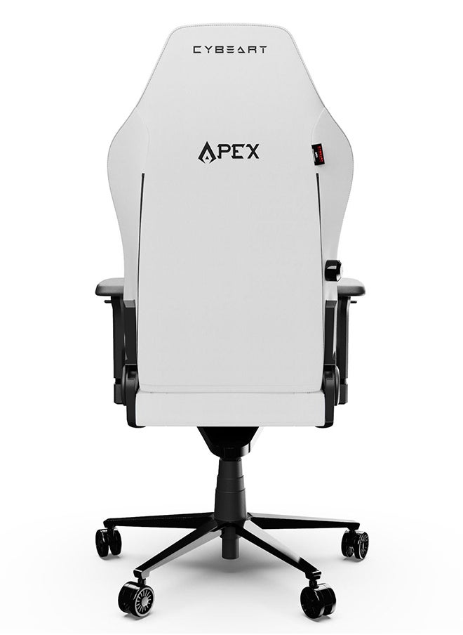 Arctic White Gaming/Office Chair | 4D Armrest | Inbuilt Lumbar Support | Supreme PU Leather, Ergonomic, Recline And Tilt With 5 Year Warranty