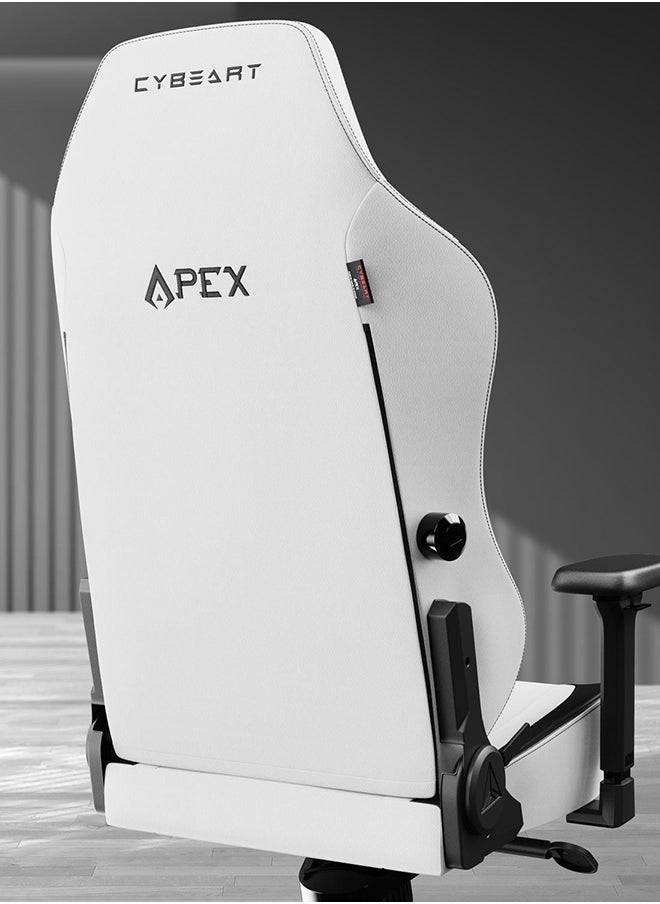 Arctic White Gaming/Office Chair | 4D Armrest | Inbuilt Lumbar Support | Supreme PU Leather, Ergonomic, Recline And Tilt With 5 Year Warranty